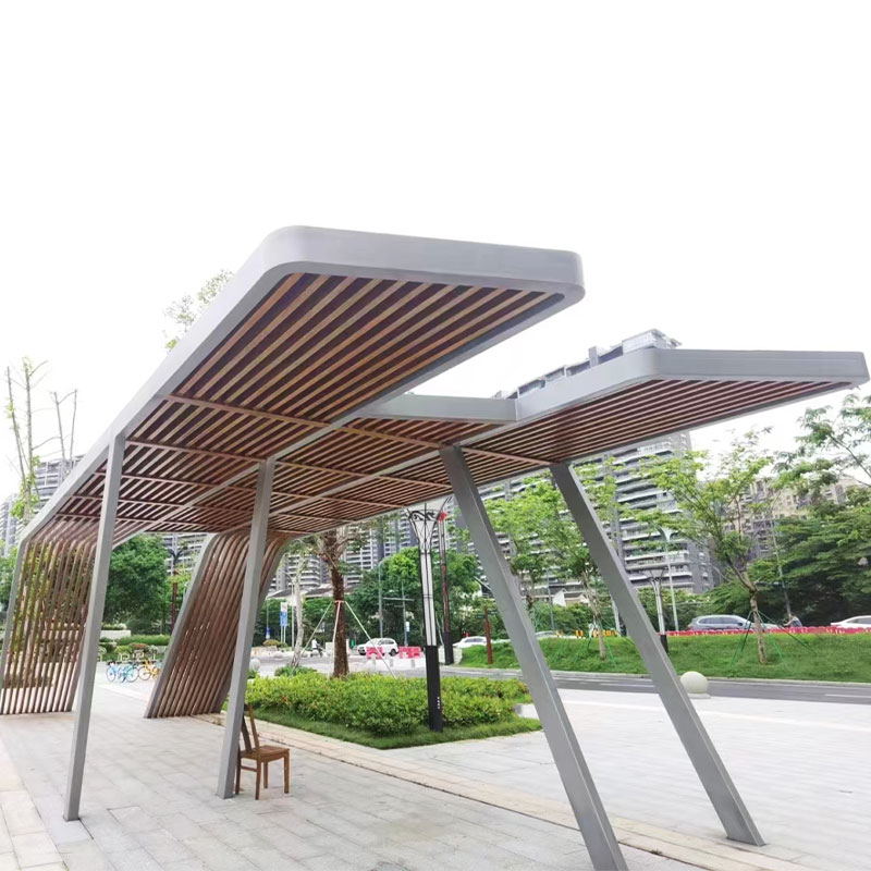 Composietmateriaal imitatiehout pergola