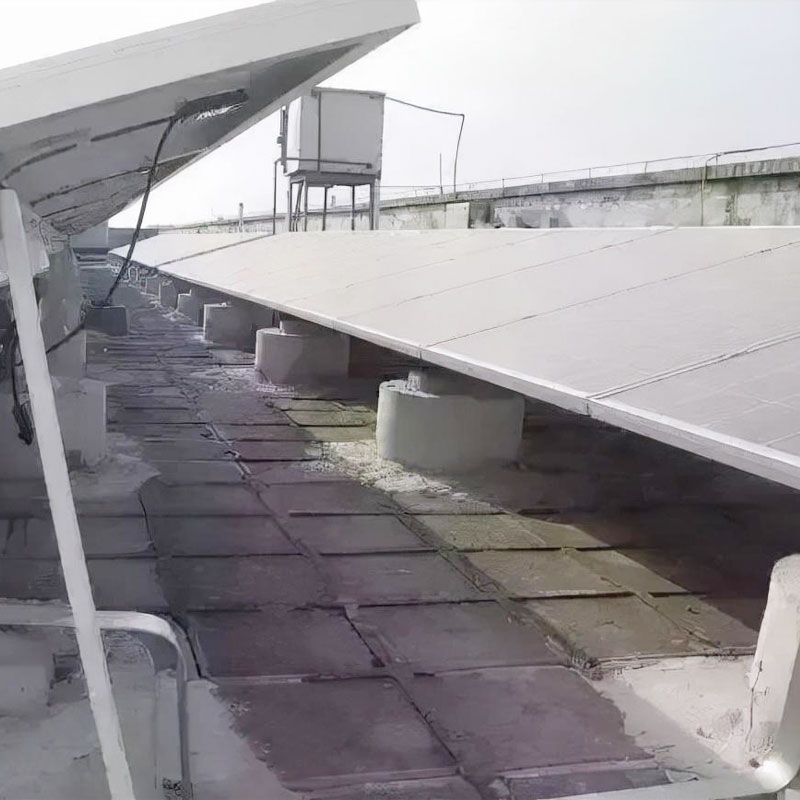 Zonnebeugel voor plat dak