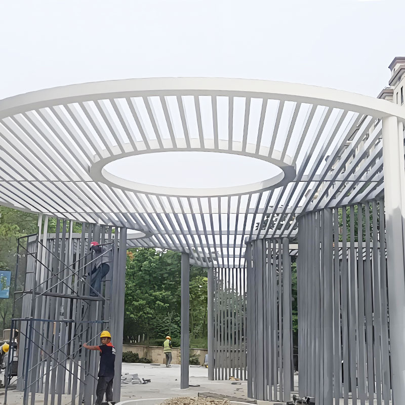 Pergola van gegalvaniseerd staal