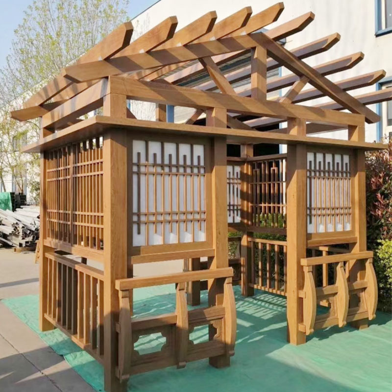 Kunststof houten pergola